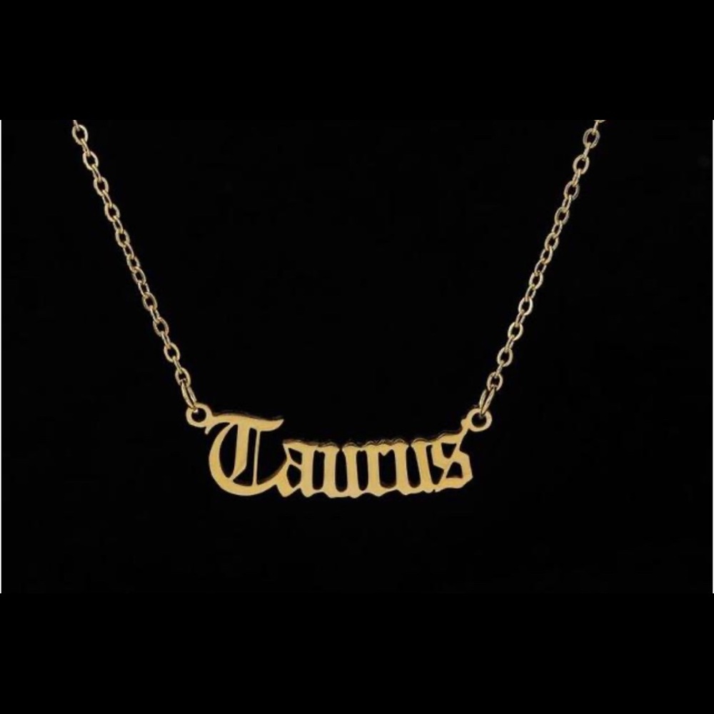 Zodiac sign necklace “gold” stainless steel
